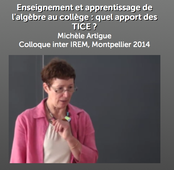 Conférence 2014 Artigue