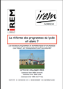 La réforme des programmes de lycées, et alors ?